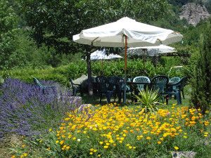 Terrasse de l'auberge