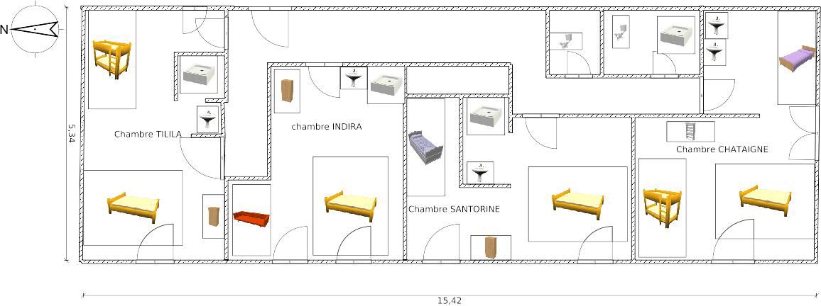 plan-gite-etage